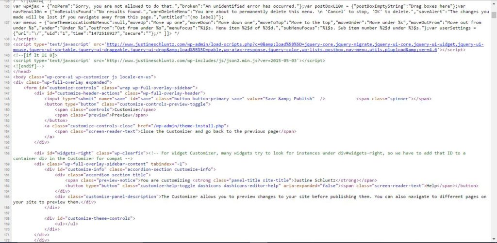 HTML code for blog using X Theme